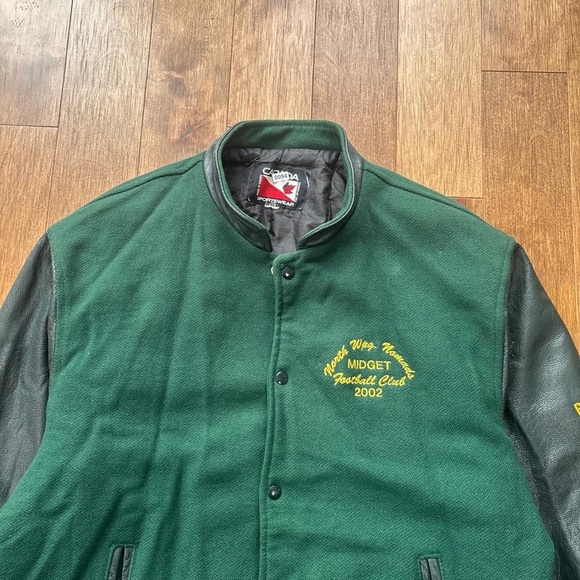 Men’s Vintage 2002 North Winnipeg Nomads wool and leather varsity jacket - Picture 4 of 7